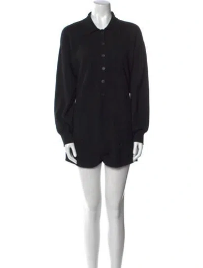 Pre-owned Naadam Cashmere Crew Neck Romper In Black