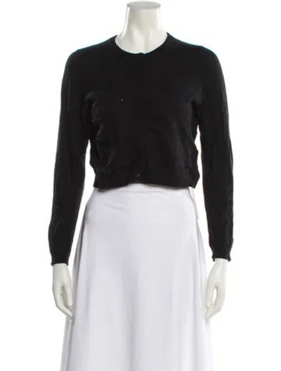 Pre-owned Naadam Cashmere Crew Neck Sweater In Black