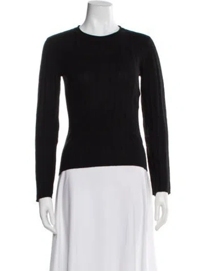 Pre-owned Naadam Cashmere Crew Neck Sweater In Black