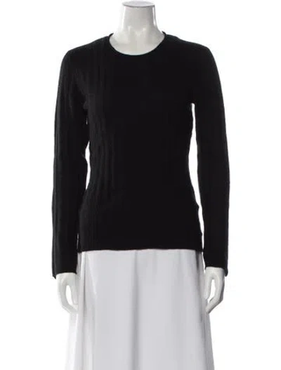 Pre-owned Naadam Cashmere Crew Neck Sweater In Black