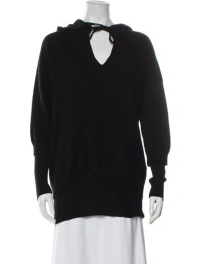 Pre-owned Naadam Cashmere Crew Neck Sweater In Black