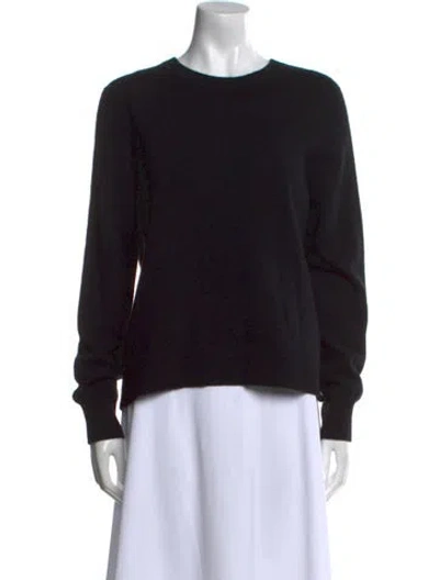 Pre-owned Naadam Cashmere Crew Neck Sweater In Black