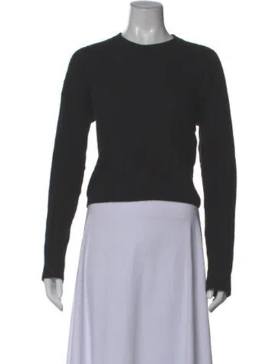 Pre-owned Naadam Cashmere Crew Neck Sweater In Black