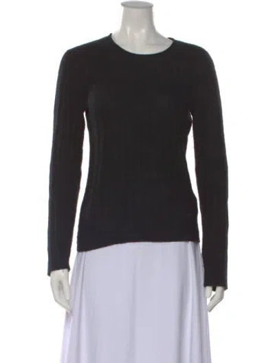 Pre-owned Naadam Cashmere Crew Neck Sweater In Black