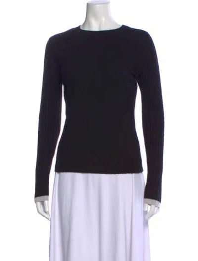 Pre-owned Naadam Cashmere Crew Neck Sweater In Black