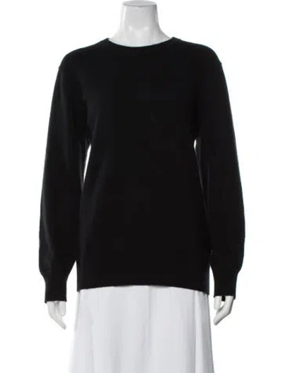 Pre-owned Naadam Cashmere Crew Neck Sweater In Black