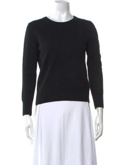 Pre-owned Naadam Cashmere Crew Neck Sweater In Black