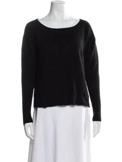 Pre-owned Naadam Cashmere Crew Neck Sweater In Black