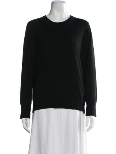 Pre-owned Naadam Cashmere Crew Neck Sweater In Black