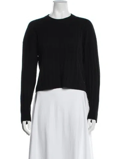 Pre-owned Naadam Cashmere Crew Neck Sweater In Black