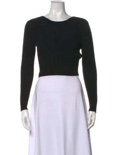 Pre-owned Naadam Cashmere Crew Neck Sweater In Black