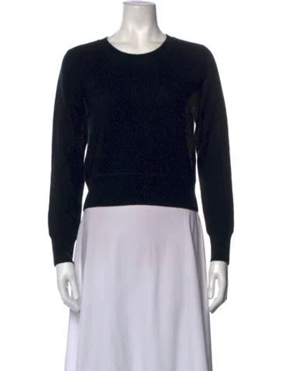 Pre-owned Naadam Cashmere Crew Neck Sweater In Black