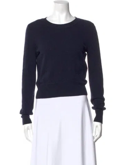 Pre-owned Naadam Cashmere Crew Neck Sweater In Blue