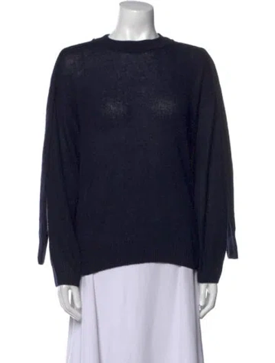 Pre-owned Naadam Cashmere Crew Neck Sweater In Blue