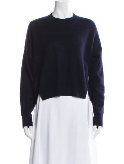 Pre-owned Naadam Cashmere Crew Neck Sweater In Blue