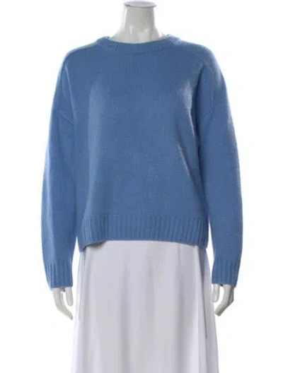 Pre-owned Naadam Cashmere Crew Neck Sweater In Blue