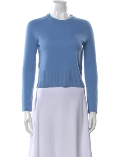 Pre-owned Naadam Cashmere Crew Neck Sweater In Blue