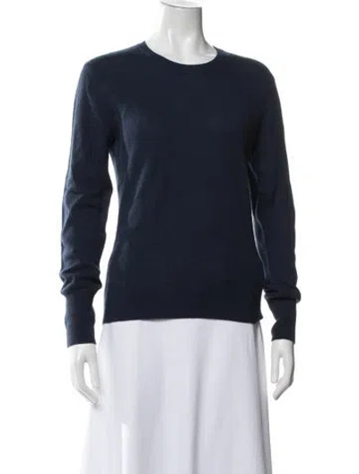 Pre-owned Naadam Cashmere Crew Neck Sweater In Blue
