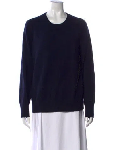 Pre-owned Naadam Cashmere Crew Neck Sweater In Blue