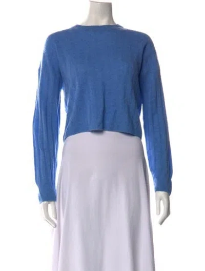 Pre-owned Naadam Cashmere Crew Neck Sweater In Blue