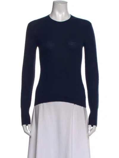 Pre-owned Naadam Cashmere Crew Neck Sweater In Blue