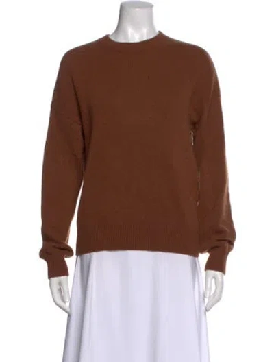 Pre-owned Naadam Cashmere Crew Neck Sweater In Brown