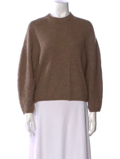 Pre-owned Naadam Cashmere Crew Neck Sweater In Brown