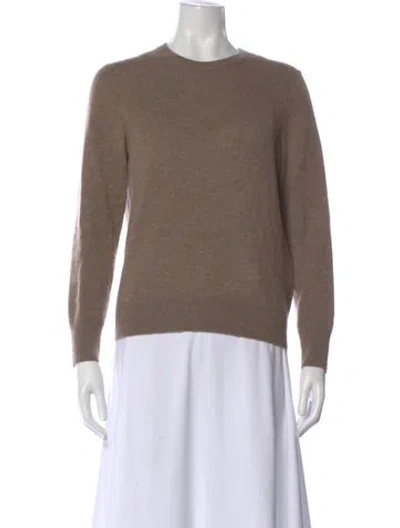 Pre-owned Naadam Cashmere Crew Neck Sweater In Brown