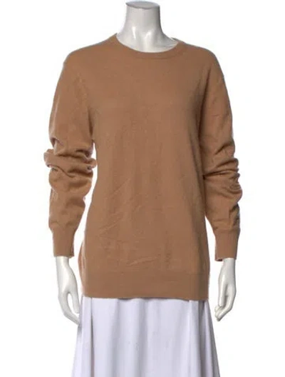 Pre-owned Naadam Cashmere Crew Neck Sweater In Brown