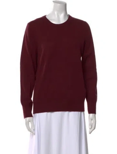 Pre-owned Naadam Cashmere Crew Neck Sweater In Burgundy