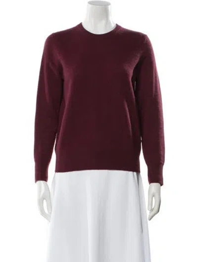 Pre-owned Naadam Cashmere Crew Neck Sweater In Burgundy
