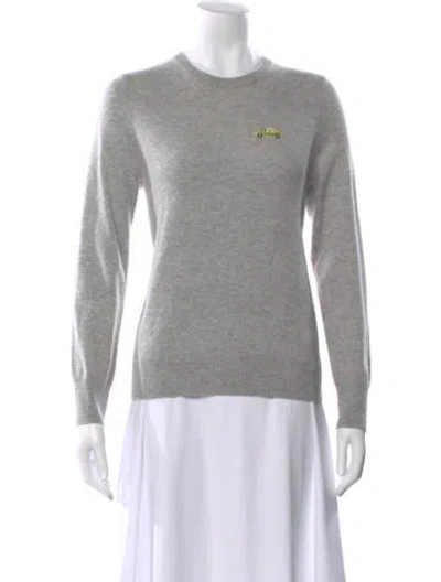 Pre-owned Naadam Cashmere Crew Neck Sweater In Gray