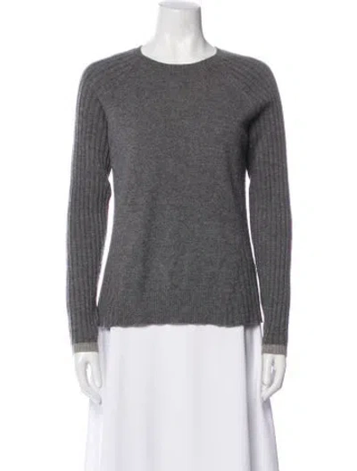 Pre-owned Naadam Cashmere Crew Neck Sweater In Gray