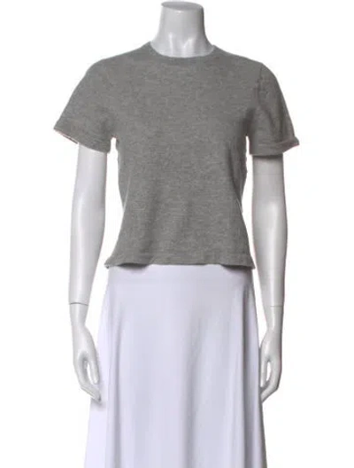 Pre-owned Naadam Cashmere Crew Neck Sweater In Gray