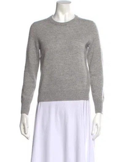 Pre-owned Naadam Cashmere Crew Neck Sweater In Gray