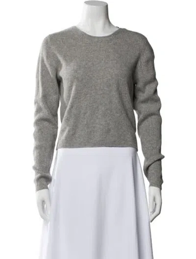 Pre-owned Naadam Cashmere Crew Neck Sweater In Gray