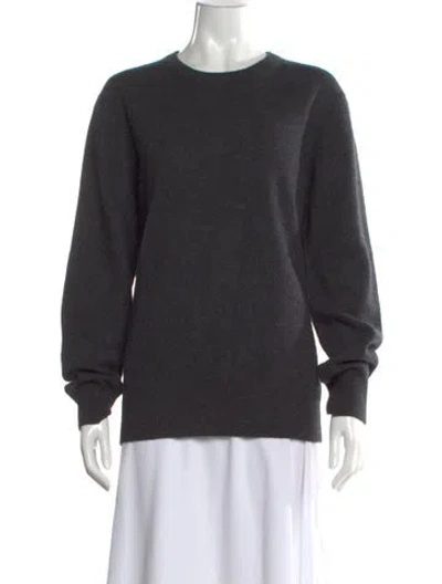 Pre-owned Naadam Cashmere Crew Neck Sweater In Gray