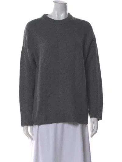 Pre-owned Naadam Cashmere Crew Neck Sweater In Gray