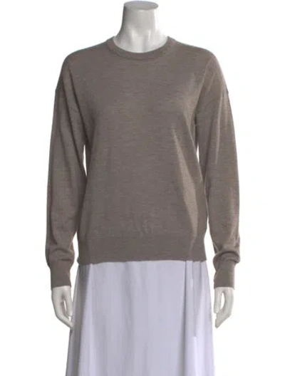 Pre-owned Naadam Cashmere Crew Neck Sweater In Gray