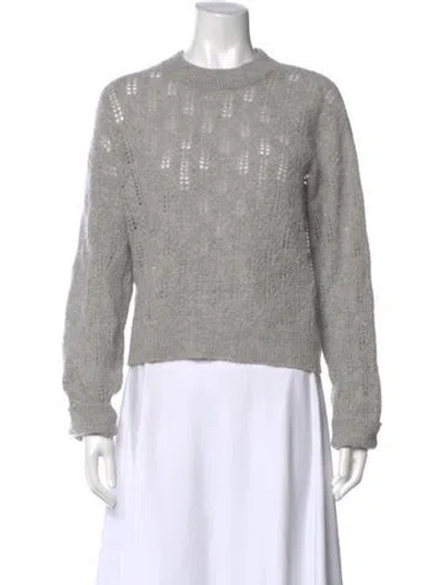 Pre-owned Naadam Cashmere Crew Neck Sweater In Gray