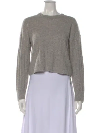 Pre-owned Naadam Cashmere Crew Neck Sweater In Gray