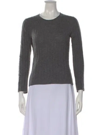 Pre-owned Naadam Cashmere Crew Neck Sweater In Gray
