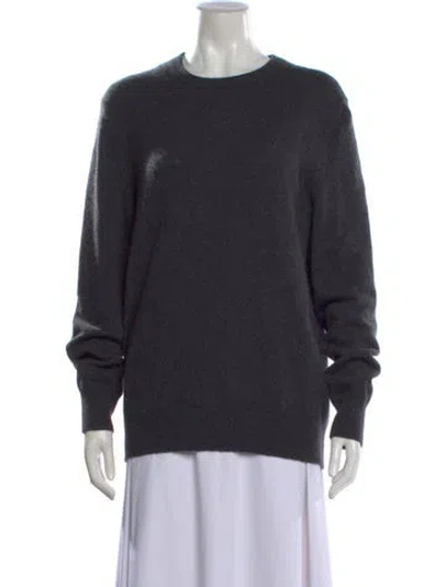 Pre-owned Naadam Cashmere Crew Neck Sweater In Gray