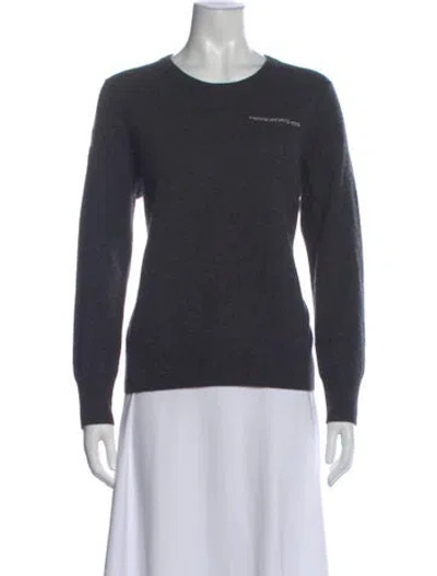 Pre-owned Naadam Cashmere Crew Neck Sweater In Gray