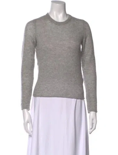 Pre-owned Naadam Cashmere Crew Neck Sweater In Gray