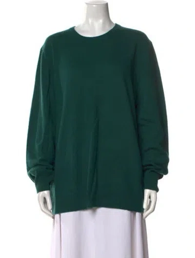 Pre-owned Naadam Cashmere Crew Neck Sweater In Green