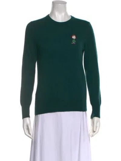 Pre-owned Naadam Cashmere Crew Neck Sweater In Green