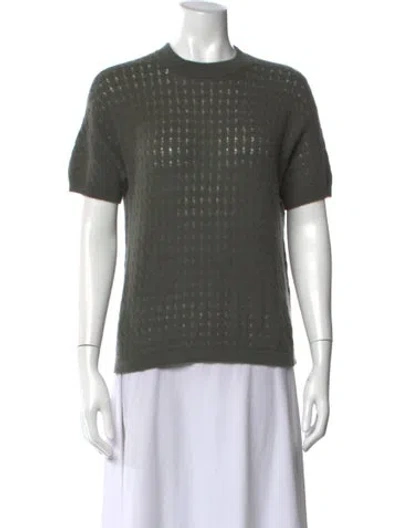 Pre-owned Naadam Cashmere Crew Neck Sweater In Green