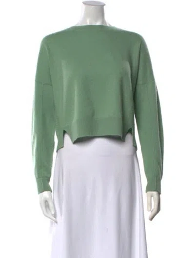 Pre-owned Naadam Cashmere Crew Neck Sweater In Green