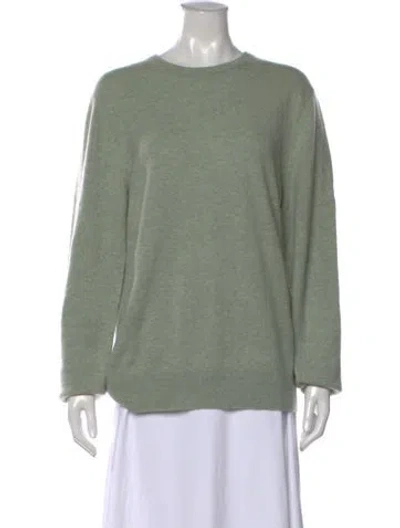 Pre-owned Naadam Cashmere Crew Neck Sweater In Green